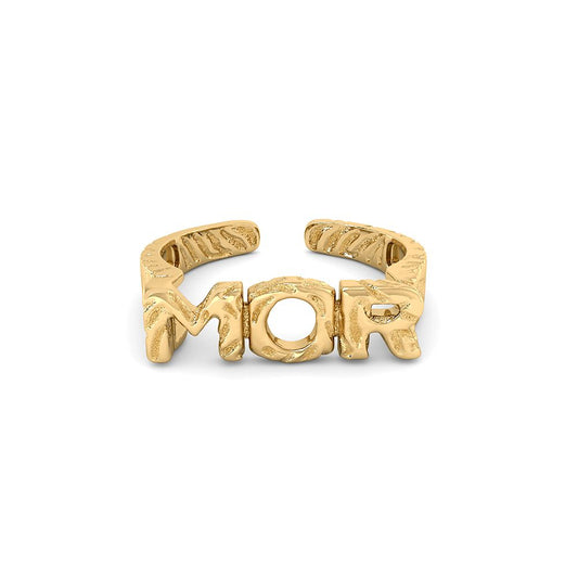 Arhms Mor Banket Justerbar Ring i Forgyldt Sølv test