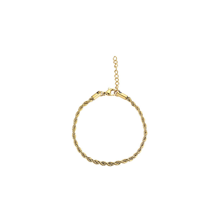 ROPE ARMBÅND FORGYLDT 16,5 - 20 CM