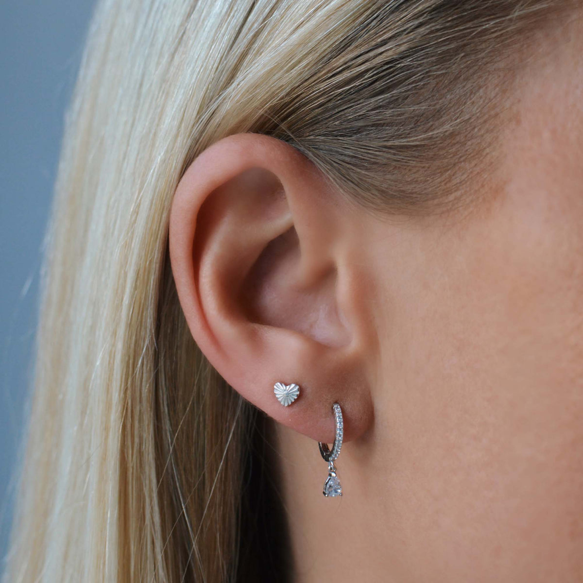 Hjerte ørestikker sølv - Øreringe - ARHMS