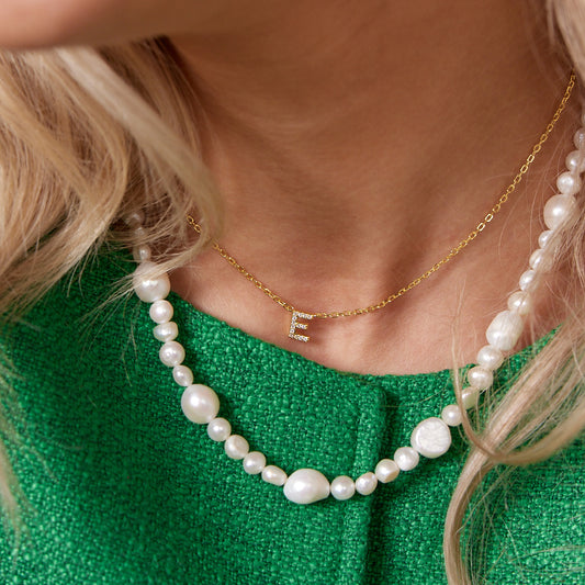 BOGSTAV HALSKÆDE FORGYLDT