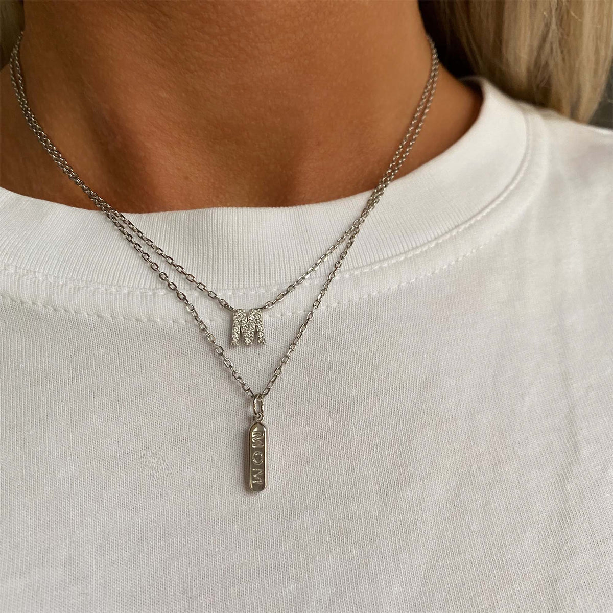 Bogstav halskæde sølv - Halskæder - ARHMS