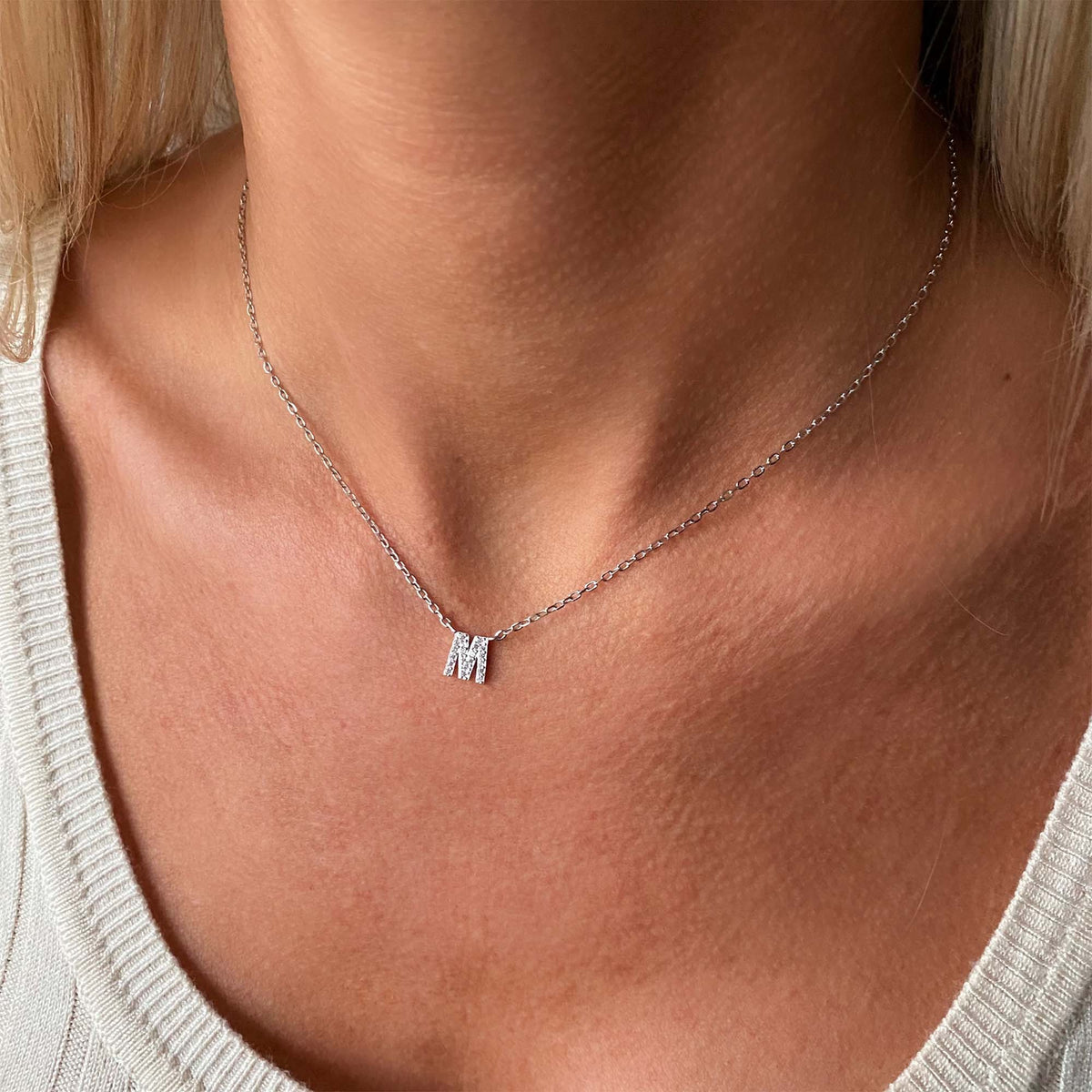 Bogstav halskæde sølv - Halskæder - ARHMS